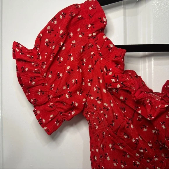 Princess Polly Red Floral Mini Dress - Picture 3 of 7